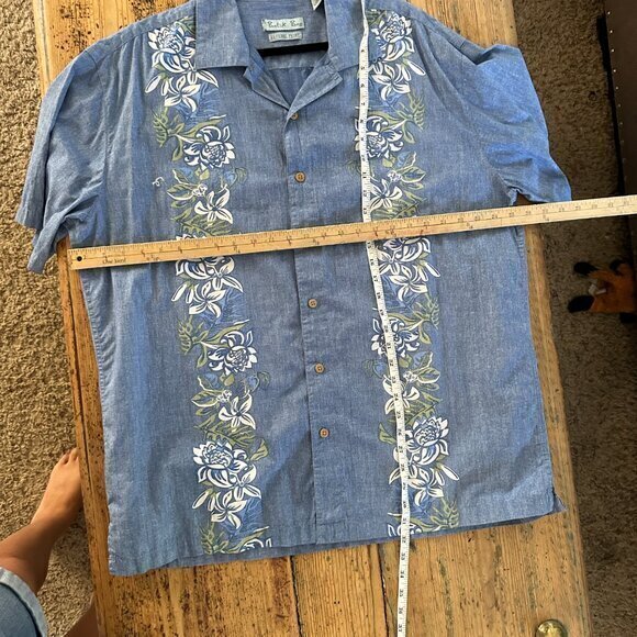 Batik Bay Men's Blue Hawaiian Shirt Size XL - Picture 3 of 6